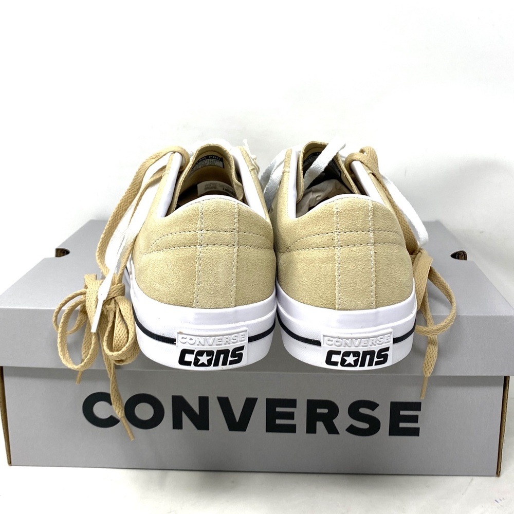 Converse One Star Pro Suede Sneakers Oat Milk Low Top Casual Men's Size A04155C - Picture 6 of 11